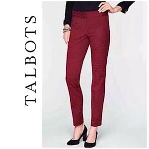Talbots Signature Wine Pants Polka Dots 2